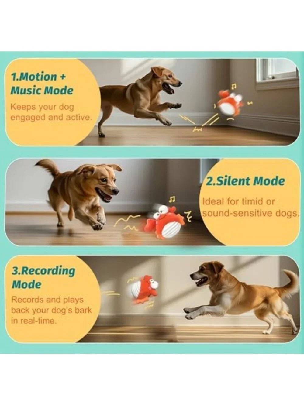 Engaging Interactive Crab Dog Toy for Endless Fun and Mental Stimulation